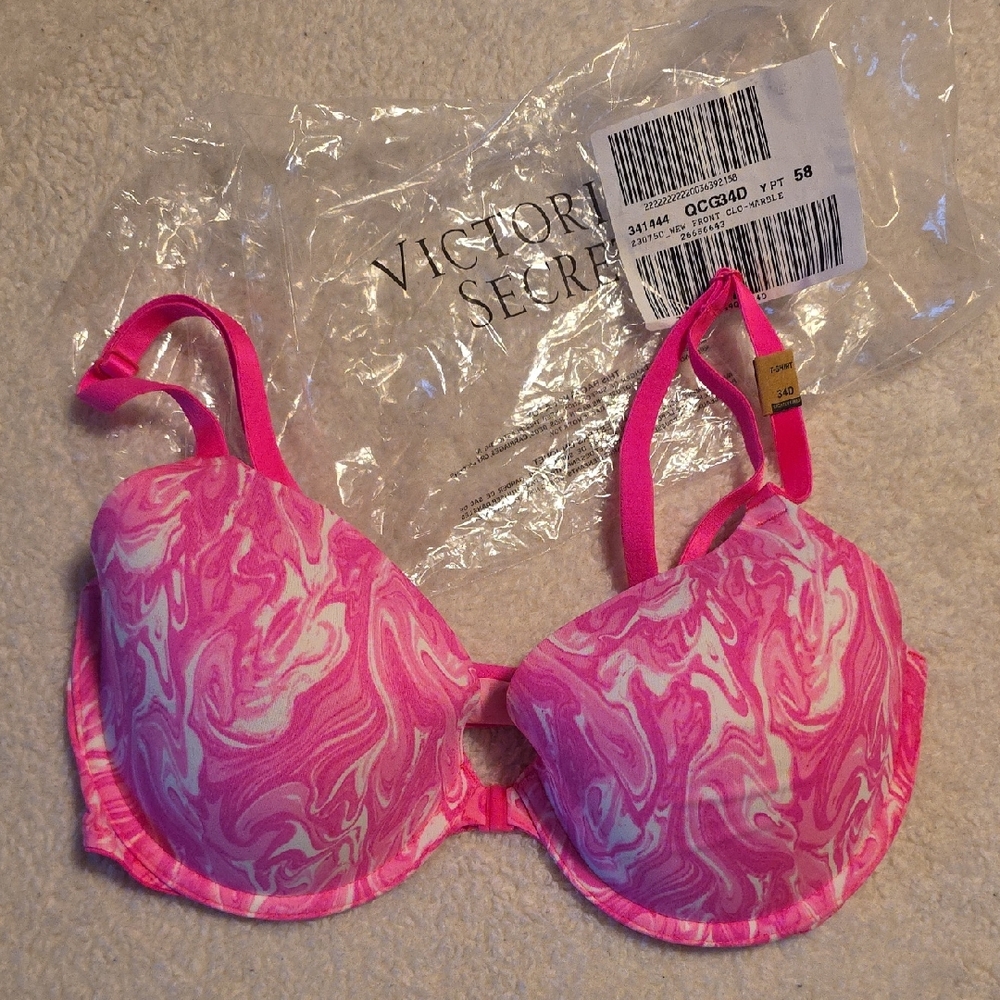 Victoria's Secret Pink and White Bra